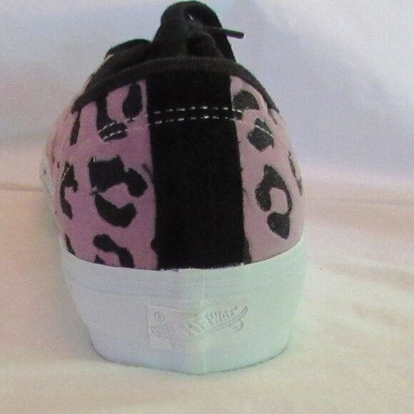 Vans Lavender and Black Leopard Print Sneakers Size 9 Ultracush Sole EUC - Picture 11 of 13